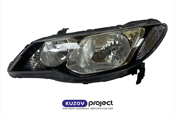 Фара левая под электрический корректор Honda Civic (FD) 2005-2008 (DEPO / Тайвань)